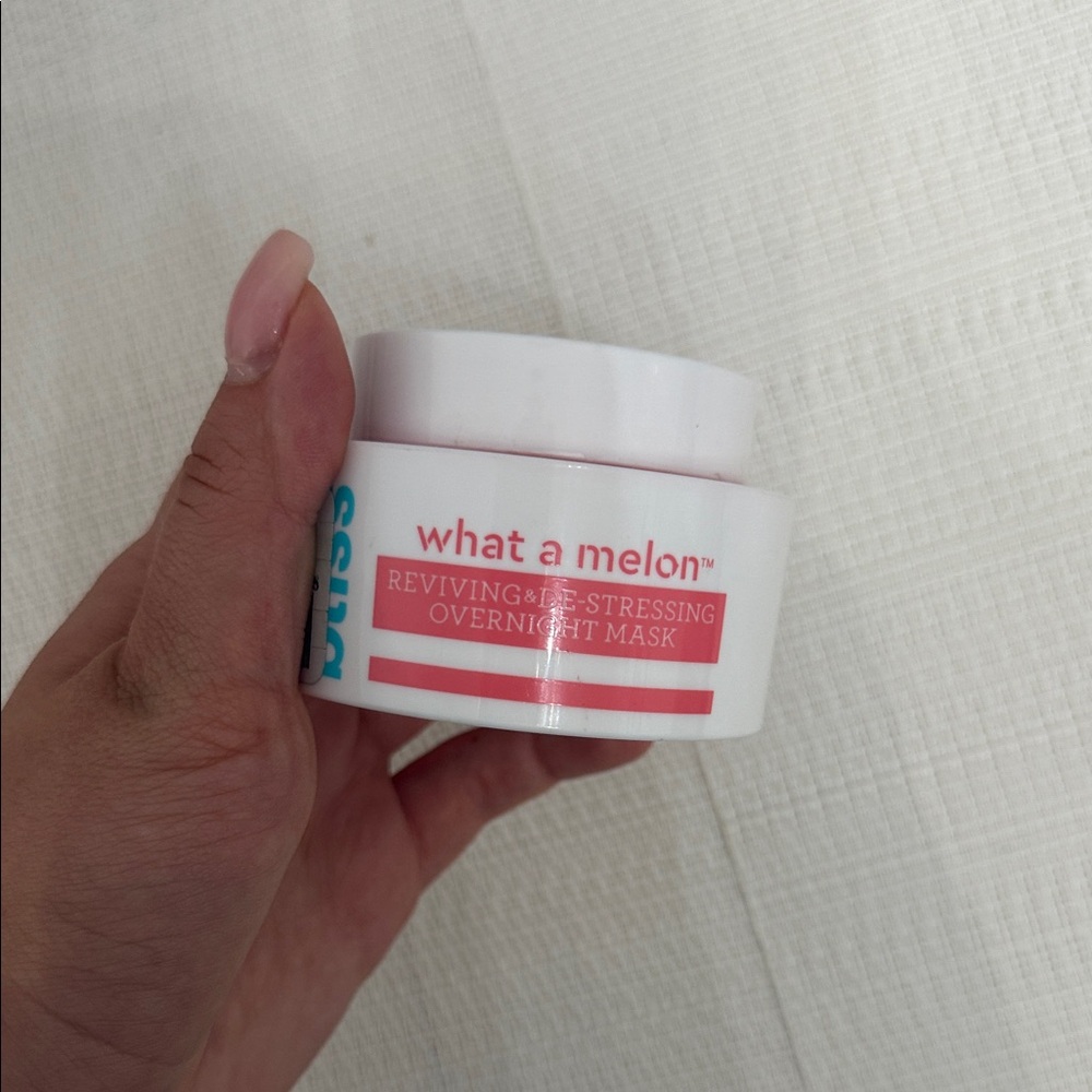 Bliss What a Melon Overnight Mask - Pink and White